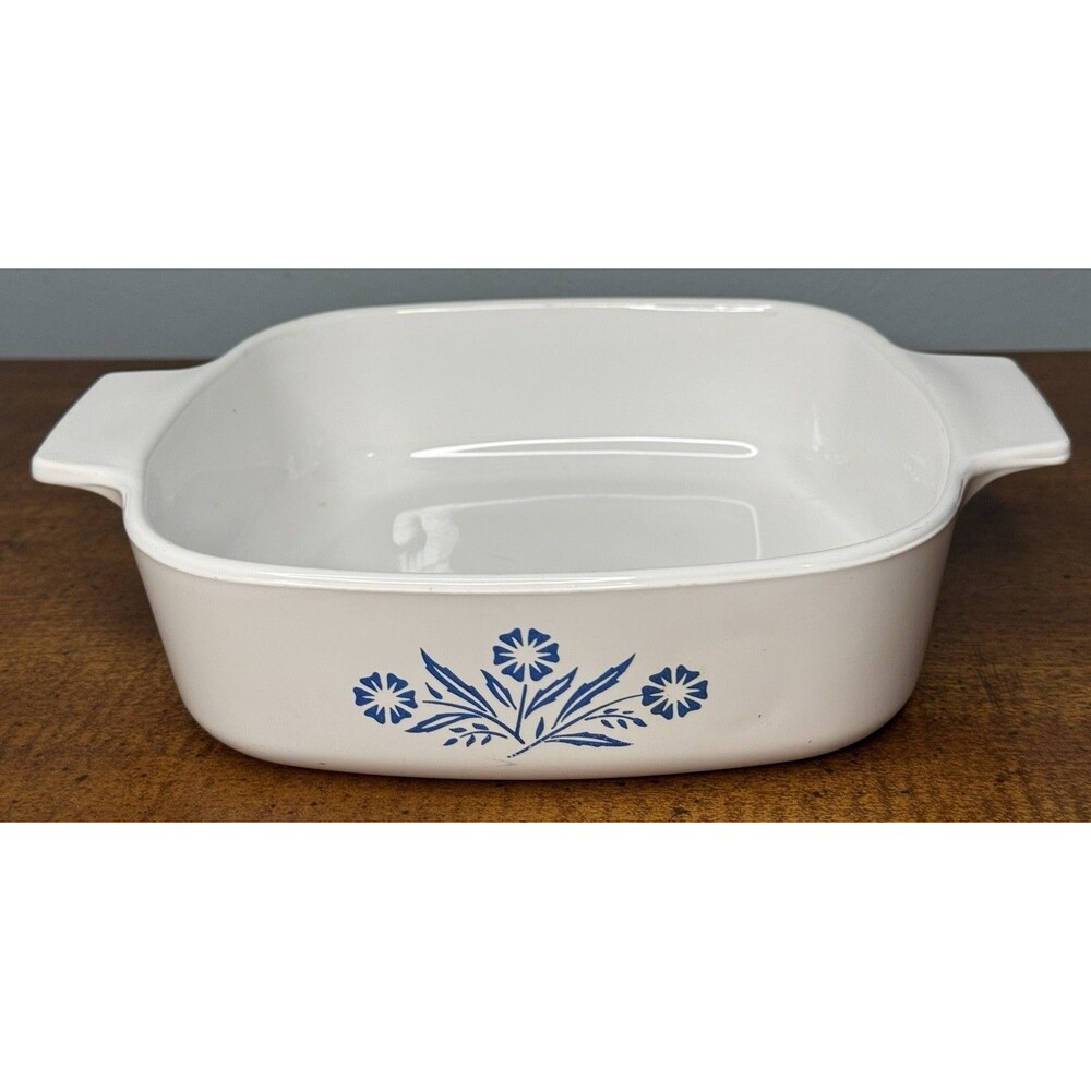 Corning Ware Blue Cornflower A-1-B Vintage 1 Quart Casserole Dish Pan No Lid